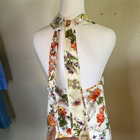 J.CREW COLLECTION NWT HALTER TOO IN RATTI TROPICAL FLORAL 💯 COTTON SZ S - Picture 8 of 16